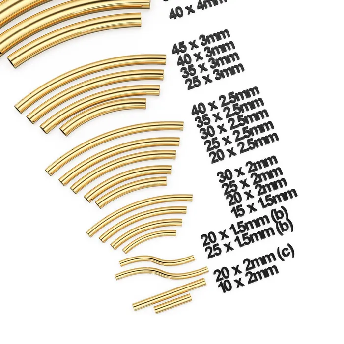 Solid Yellow Gold Tube Bead Noodle Tube Curve Tube Bead Bracelet Bead Necklace Bead Gold Tube Beads Tubular Beads Jalvi Co Bracelets Solid Yellow Gold Tube Bead Noodle Tube Curve Tube Bead Bracelet Bead Necklace Bead Gold Tube Beads Tubular Beads Jalvi Co Bracelets