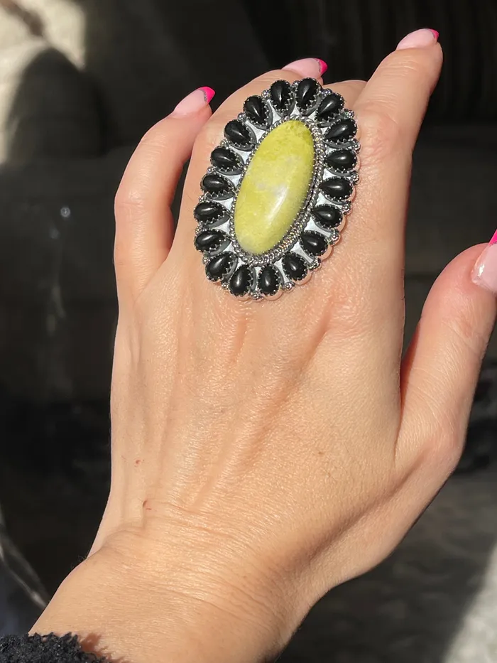 Sophiareneboutiquecom Rings Sterling Silver LaraciteOnyx Custom Ring