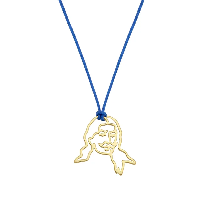 Spirito Rosa Necklaces Heroes 1821 ATHANASIOS DIAKOS Pendant 14K Gold Plated 925 Silver Spirito Rosa Necklaces Heroes 1821 ATHANASIOS DIAKOS Pendant 14K Gold Plated 925 Silver