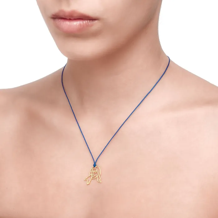 Spirito Rosa Necklaces Heroes 1821 ATHANASIOS DIAKOS Pendant 14K Gold Plated 925 Silver