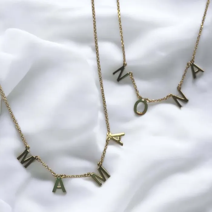 Spirito Rosa Vernus Mama Necklace Gold Plated 925 Silver Necklaces