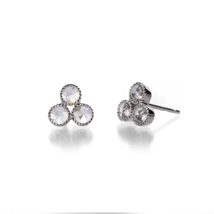 Three Diamond Stud Earring Sethi Couture Earrings