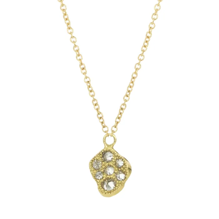 Todd Pownell Necklaces Concave Diamond Pendant Necklace