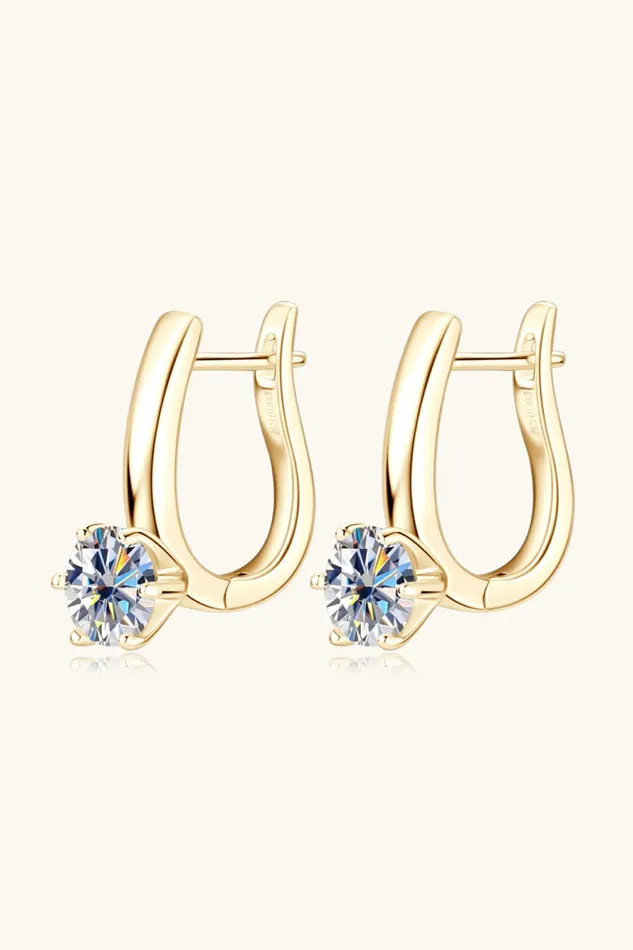 Trendsi 2 Carat Moissanite 925 Sterling Silver Earrings Earrings