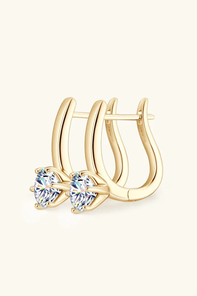 Trendsi 2 Carat Moissanite 925 Sterling Silver Earrings Earrings