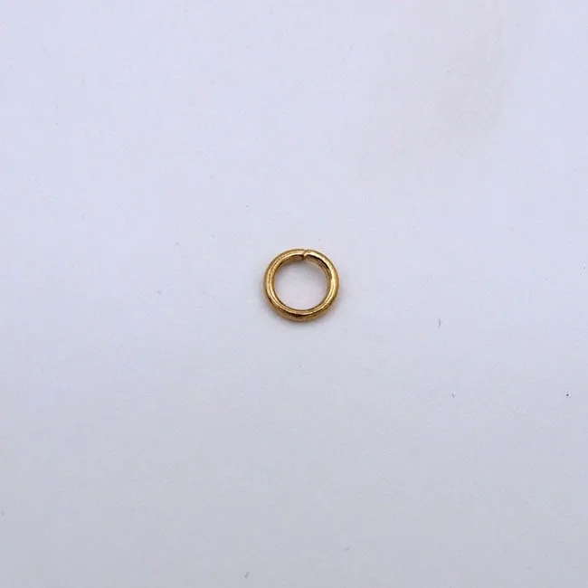 Yonyang Handicraft Rings Jump Ring Antique Gold 4mm22g