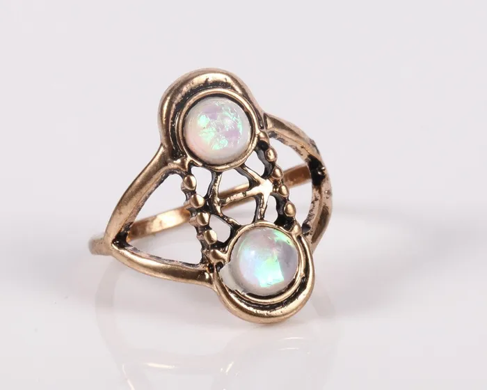 5PCSSet Vintage Bohemian Retro Color Ring for Women sparklingselections Rings