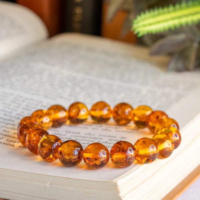 910mm Amber Stretch Bracelet Elisa Ilana Bracelets