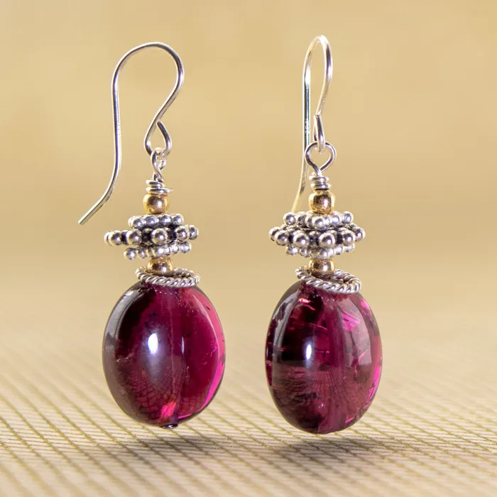 AA Pink Tourmaline Earrings Elisa Ilana Earrings