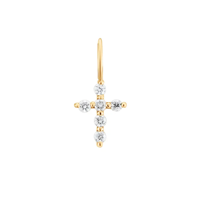 Aurelie Gi Charm Necklaces GRACE Diamond Cross Charm