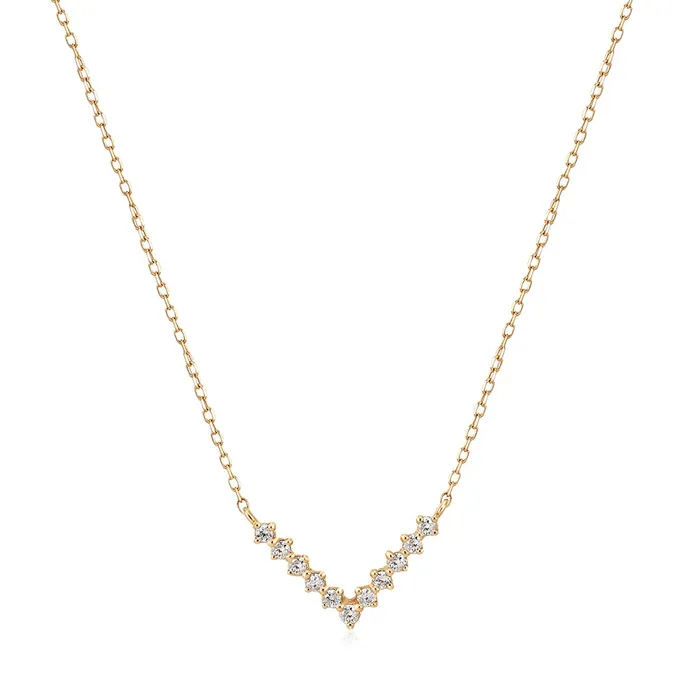 Aurelie Gi Necklaces DREAM LabGrown Diamond Wishbone Necklace