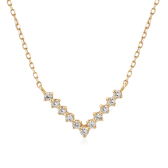 Aurelie Gi Necklaces DREAM LabGrown Diamond Wishbone Necklace