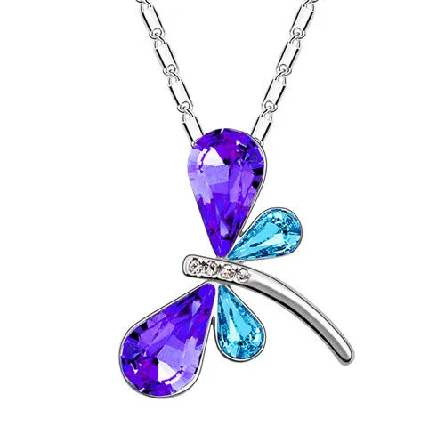 Austrian Crystal dragonfly butterfly Pendant Necklace for Women sparklingselections Necklaces Austrian Crystal dragonfly butterfly Pendant Necklace for Women sparklingselections Necklaces