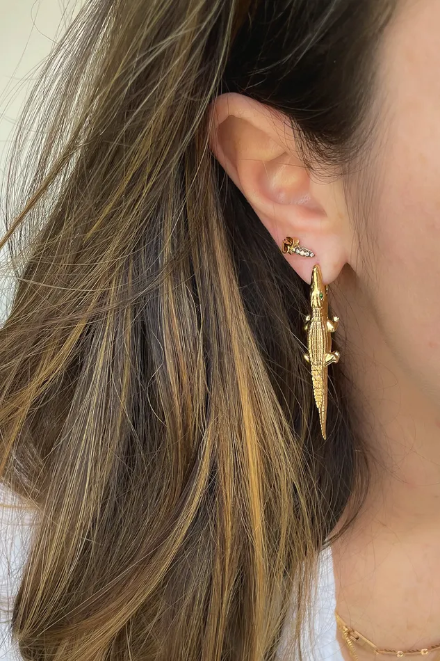 BIBI VAN DER VELDEN Earrings Alligator Bite Earring BIBI VAN DER VELDEN Earrings Alligator Bite Earring