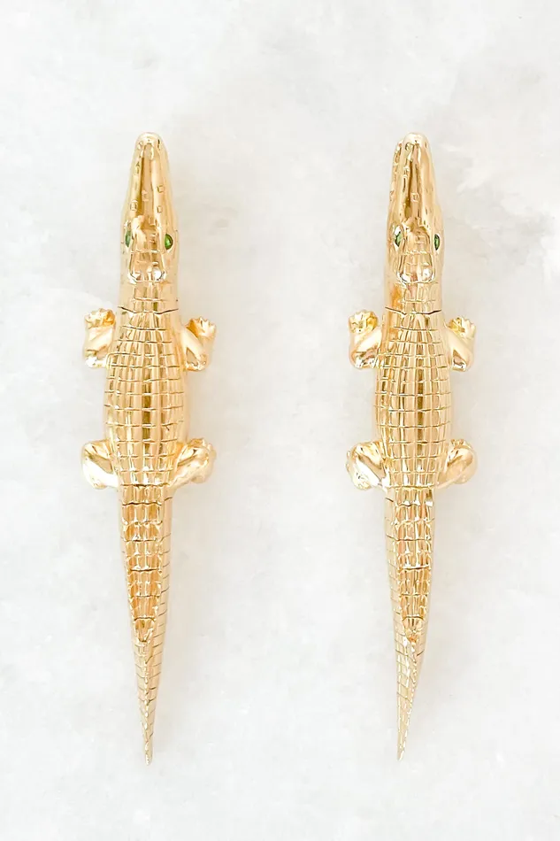 BIBI VAN DER VELDEN Earrings Alligator Bite Earring BIBI VAN DER VELDEN Earrings Alligator Bite Earring