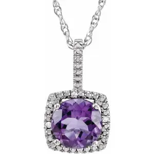 Birthstone Diamond Necklace Elisa Ilana Necklaces
