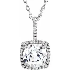 Birthstone Diamond Necklace Elisa Ilana Necklaces
