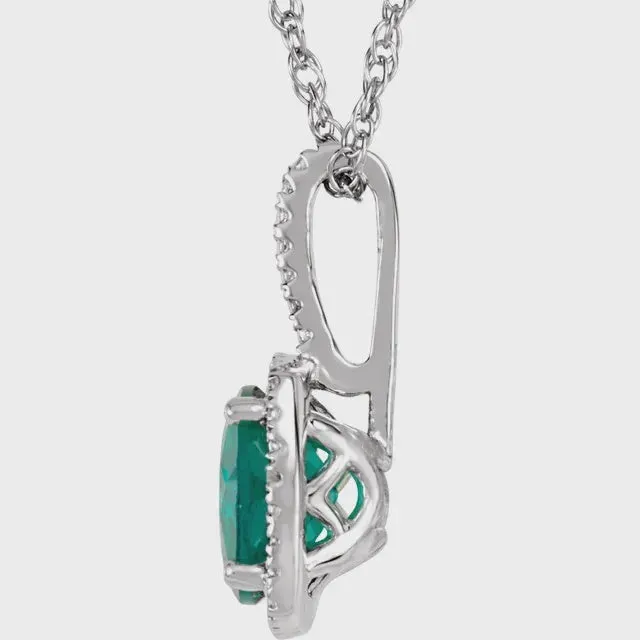 Birthstone Diamond Necklace Elisa Ilana Necklaces