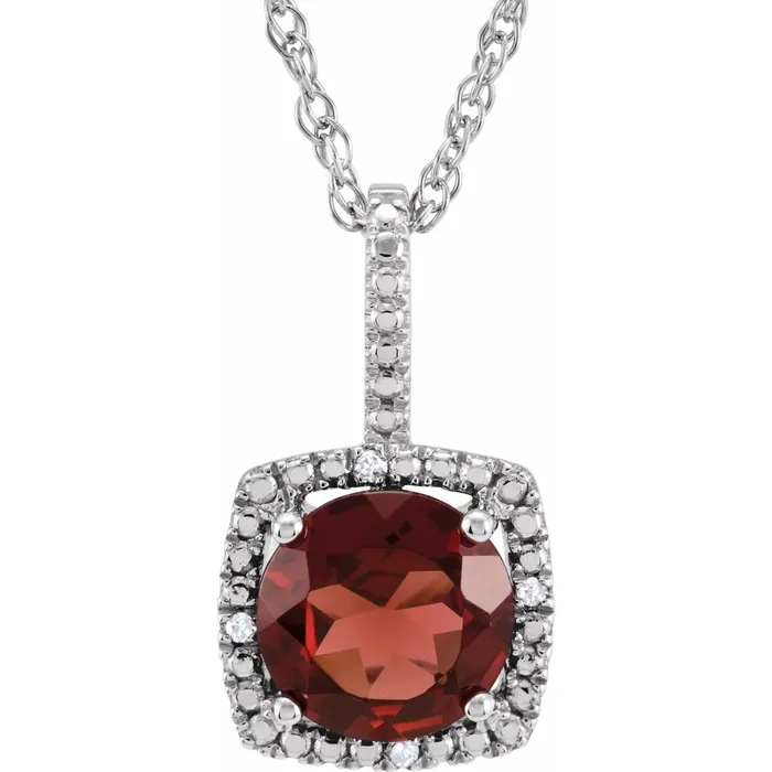 Birthstone Diamond Necklace Elisa Ilana Necklaces