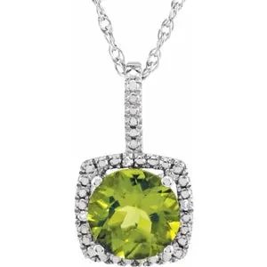 Birthstone Diamond Necklace Elisa Ilana Necklaces