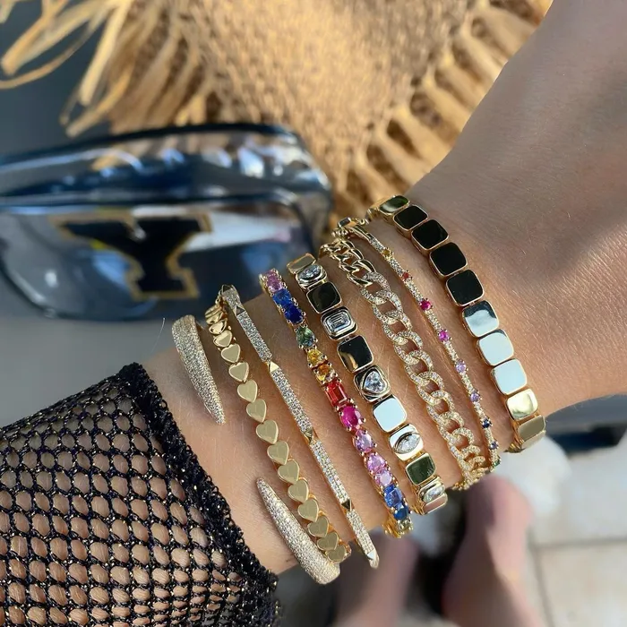 Bracelets Alev Jewelry Golden Heart Bracelet