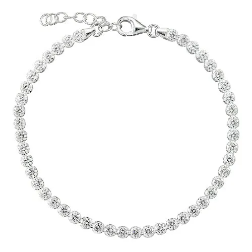 Bracelets Elisa Ilana Sterling Silver CZ Tennis Bracelet