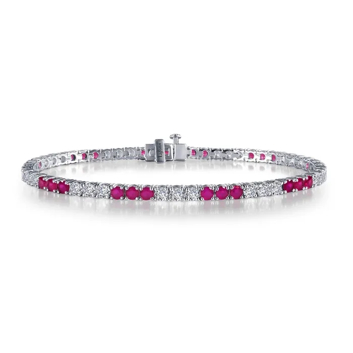 Bracelets Lafonn 60 CTW LabGrown Ruby Tennis Bracelet