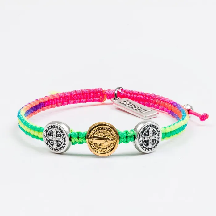 Bracelets My Saint My Hero New Day Trinity Rainbow Blessing Bracelet