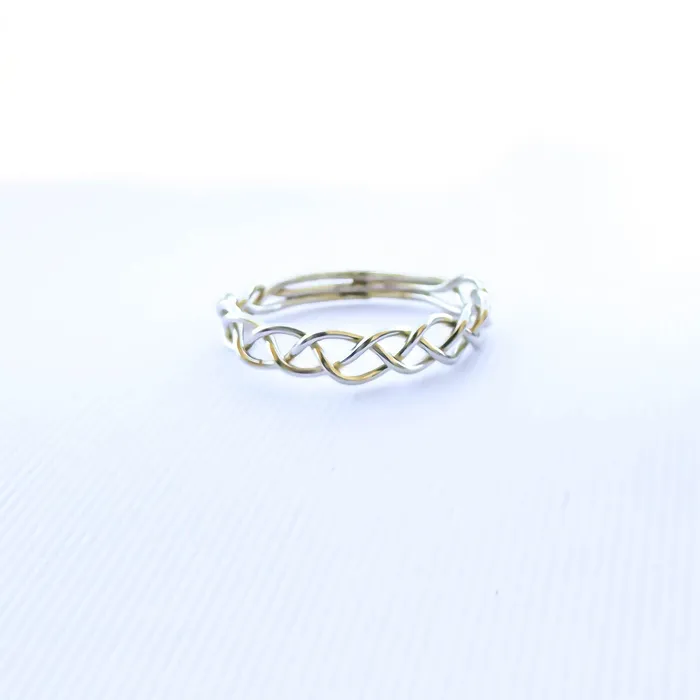 Braided Ring 925 Sterling Silver Hoops By Hand Rings