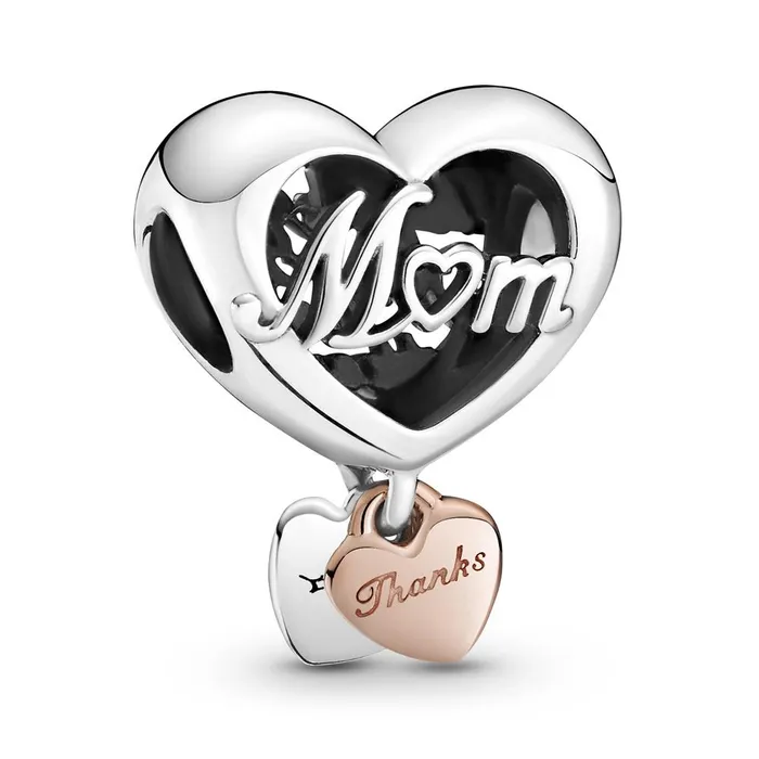 Charm Necklaces Pandora Pandora Thank You Mom Heart Charm