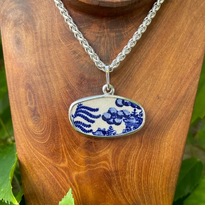 Chinoiserie Choice Sterling Silver Pendant Crucian Gold Necklaces