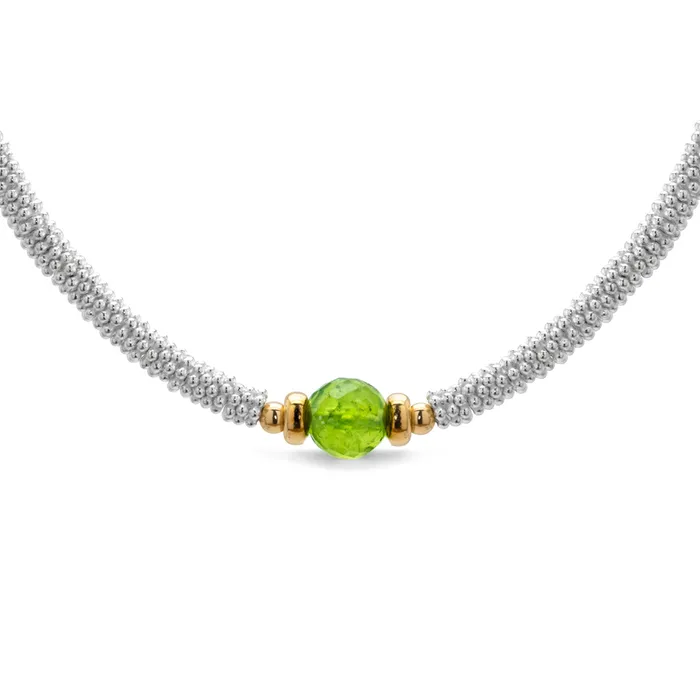 Classic Peridot Necklace Elisa Ilana Necklaces