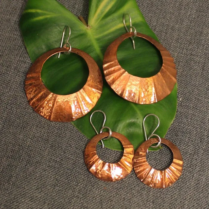 Earrings Crucian Gold Gypsy Copper Earrings