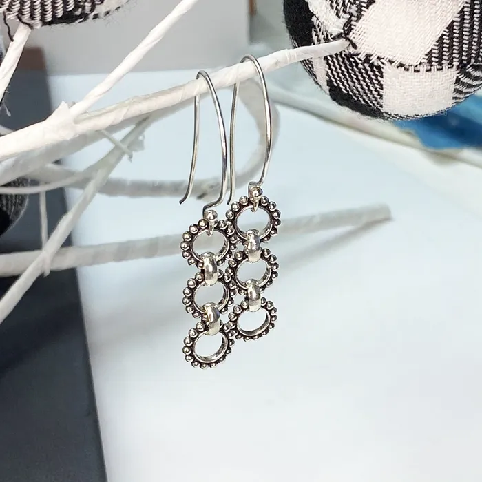 Earrings Elisa Ilana Floral Collection Sterling Silver Daisy Earrings