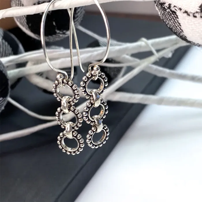 Earrings Elisa Ilana Floral Collection Sterling Silver Daisy Earrings