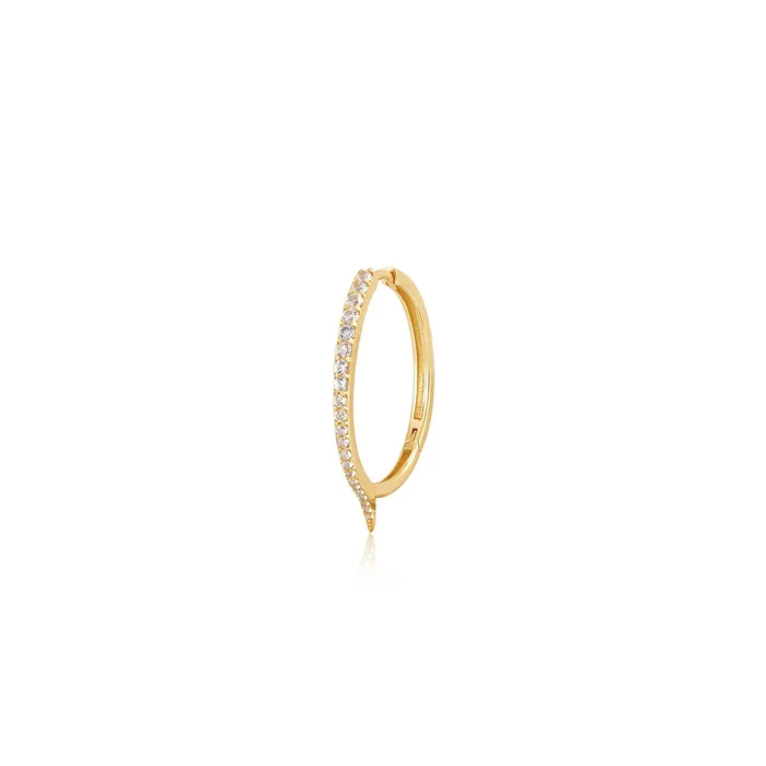 Earrings LACEY White Sapphire Huggie Hoop Aurelie Gi