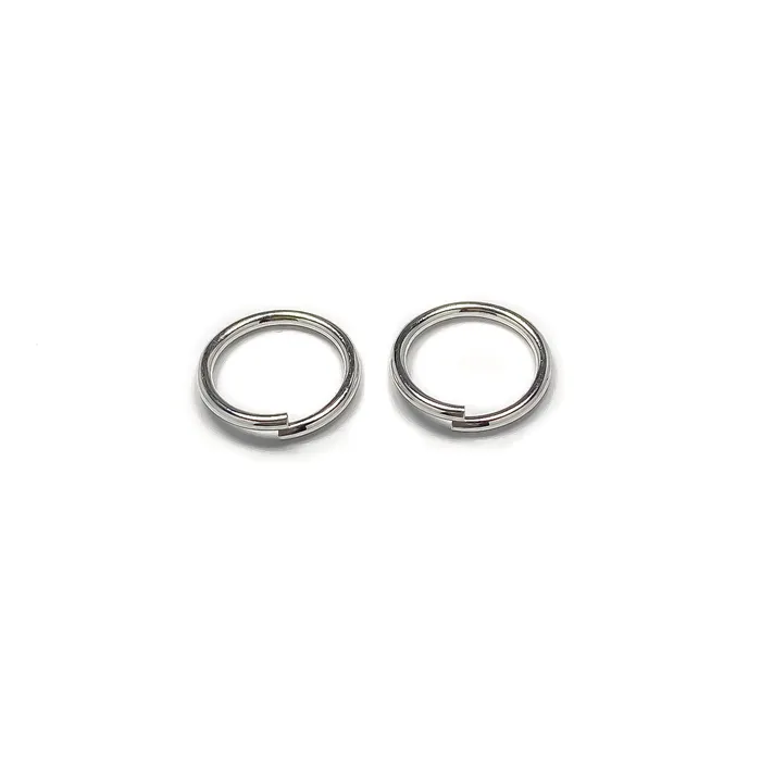 Earrings Solid White Gold Hoop Earrings 8mm 9mm 10mm Hoops By Hand