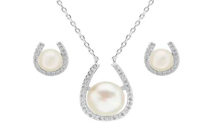 Earrings sparklingselections Natural Pearl Wedding Jewelry Set Ladies Romantic Fashion Wedding Engagement Necklace Earrings Jewelry Set Earrings sparklingselections Natural Pearl Wedding Jewelry Set Ladies Romantic Fashion Wedding Engagement Necklace Earrings Jewelry Set