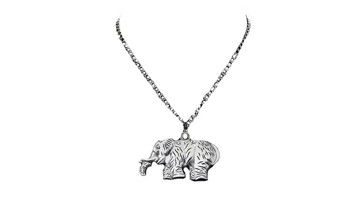 Elephant Pendant Necklace sparklingselections Necklaces