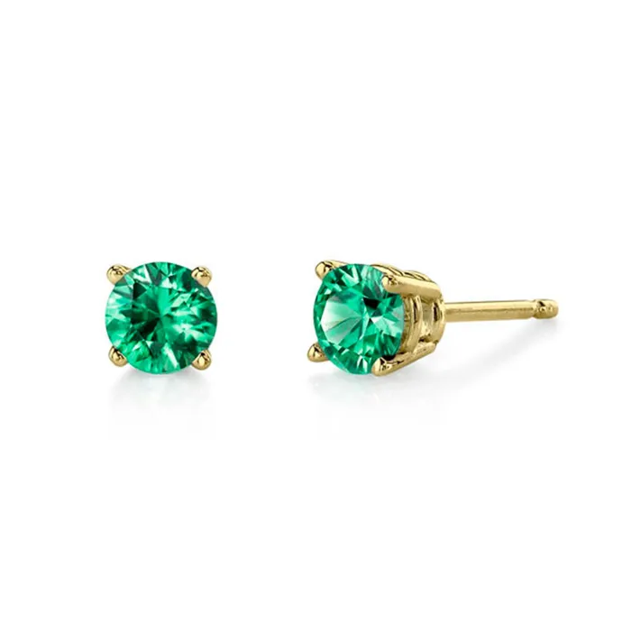 Elisa Ilana Earrings Emerald 35mm Earrings4251
