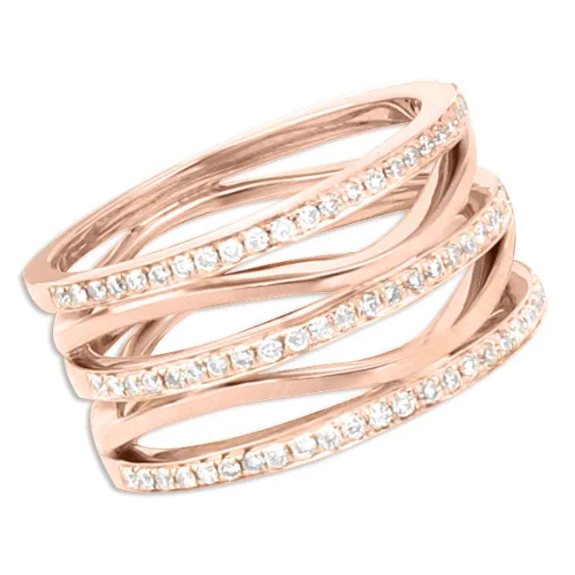 Frederic Sage Rings Rose Gold Diamond Ring348309