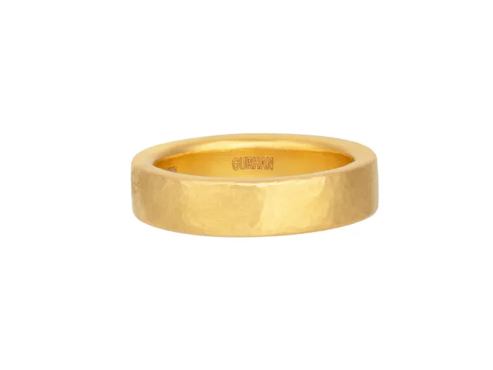 GURHAN Bridal Gold Band Ring 5mm Wide Plain GG GOLD TRAD Rings