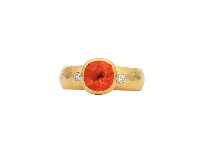 GURHAN Prism Gold Opal Cocktail Ring 8mm Cushion Shape GG GOLD OOAK Rings GURHAN Prism Gold Opal Cocktail Ring 8mm Cushion Shape GG GOLD OOAK Rings