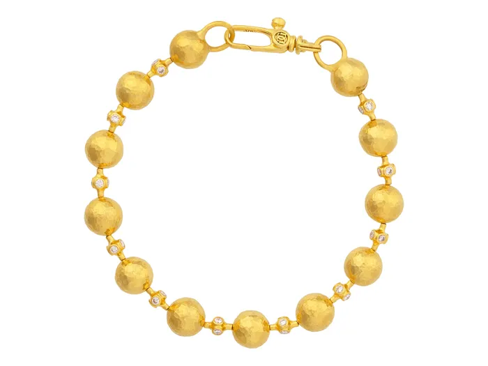 GURHAN Spell Gold Diamond SingleStrand Bracelet 8mm Balls GG GOLD CLS Bracelets GURHAN Spell Gold Diamond SingleStrand Bracelet 8mm Balls GG GOLD CLS Bracelets
