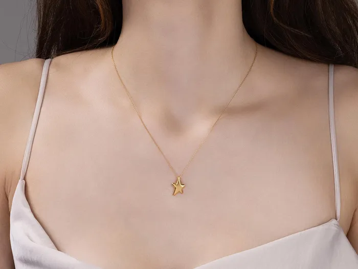GURHAN Spell Gold Pendant Necklace Star GG GOLD TRAD Necklaces