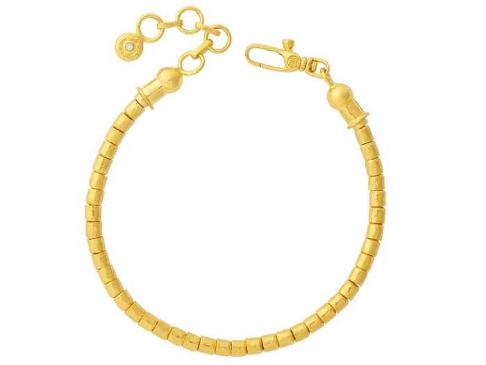 GURHAN Vertigo Gold Beaded SingleStrand Bracelet 4mm Hammered Beads GG GOLD TRAD Bracelets GURHAN Vertigo Gold Beaded SingleStrand Bracelet 4mm Hammered Beads GG GOLD TRAD Bracelets