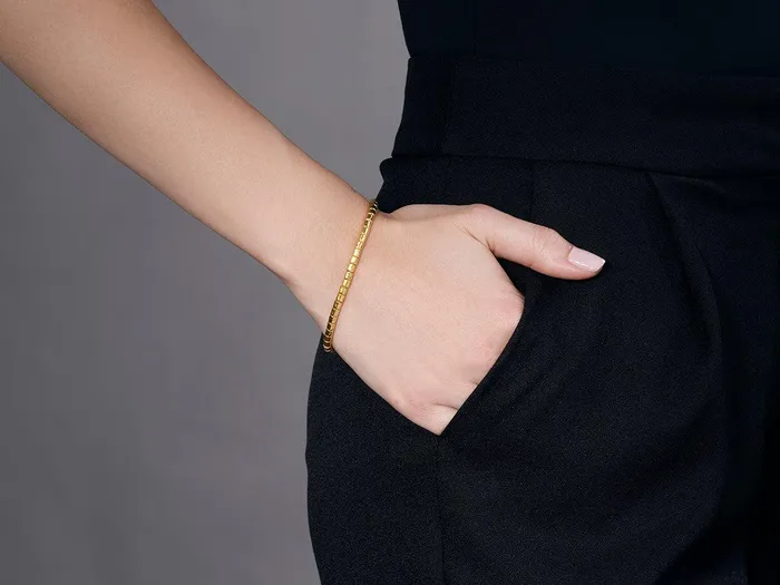 GURHAN Vertigo Gold Beaded SingleStrand Bracelet 4mm Hammered Beads GG GOLD TRAD Bracelets