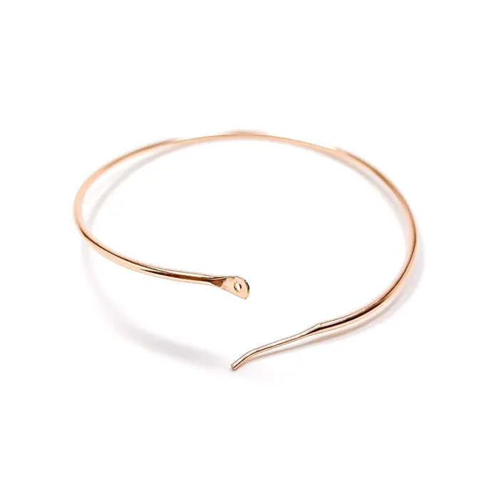 Hoops By Hand Earrings 45mm Large Hoop Earrings 14K Rose Gold Filled