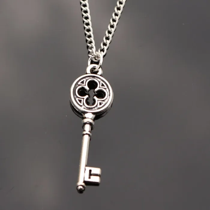 Love Vintage Punk Silver Key Pendant Necklace sparklingselections Necklaces Love Vintage Punk Silver Key Pendant Necklace sparklingselections Necklaces
