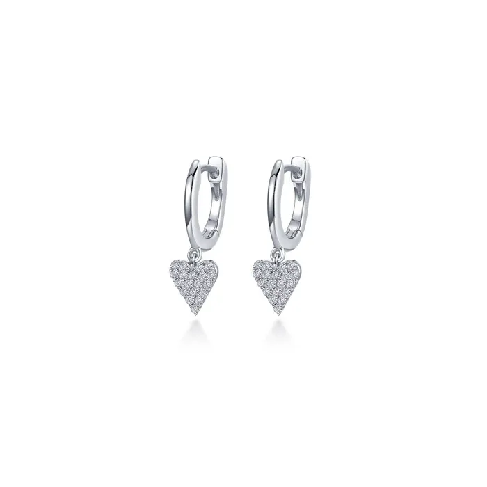 Mini Dangling Heart Huggie Earrings Lafonn Earrings